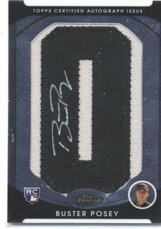 2010 Topps Finest Buster Posey Auto Rc 162 Sp 241/284 Mt