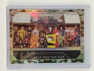 Kyle Busch Chase For The Cup - 2016 Panini Prizm Camo Parallel 18/18 Door