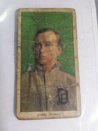 1909 T206 Ty Cobb Green Portrait Piedmont Back 5