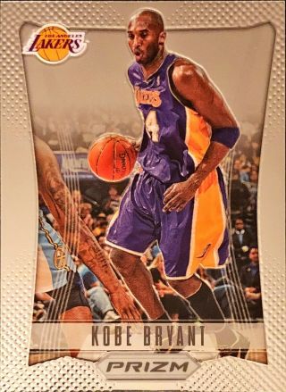 2012 - 13 Panini Prizm Kobe Bryant Base Card Los Angeles Lakers