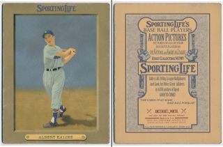Sporting Life " Cabinet Series " - Al Kaline,  Detroit,  A.  L.  Tigers Hof Slugger