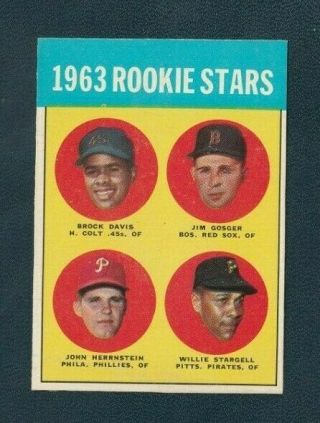 1963 Topps Willie Stargell Rookie 553 Nm/nm,  Pirates A Wee Bit Small Read