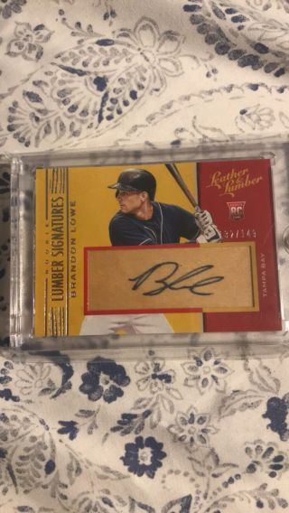2019 Leather And Lumber Brandon Lowe Rookie Lumber Signatures Auto 132/149