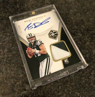 Sam Darnold 2018 Panini Limited Rookie Patch Auto /125 Rpa Rc Ny Jets Nfl