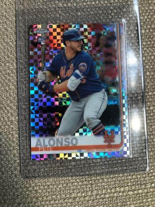 2019 Topps Chrome Pete Alonso Xfractor Rookie Card 204