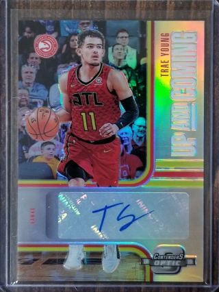 2018 - 19 Optic Contenders Trae Young Up And Coming Auto 39/99
