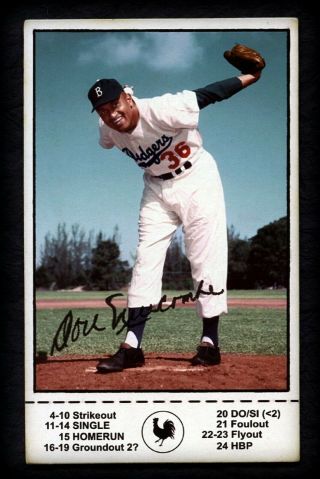 Banty Red Stan The Man Game Don Newcombe,  Brooklyn Dodgers