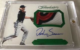 2017 Panini Flawless Dansby Swanson Auto 1/5 Atlanta Braves Rpa Must Sell