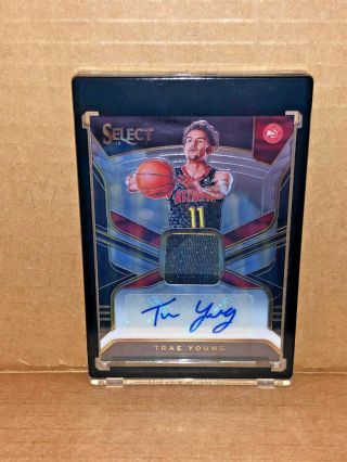 2018 19 Select 2 Color Rpa Rookie Patch Auto Trae Young 119/199