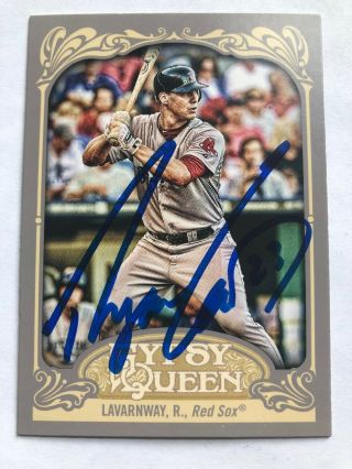 2012 Topps Gypsy Queen Ryan Lavarnway 213 Auto Signed Autograph Red Sox