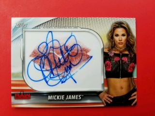 2019 Topps Wwe Raw Mickie James Auto Signed Kiss Card 25/25 1/1?