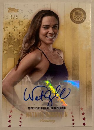 2016 Topps U.  S.  Olympic Team Champion Autographs Gold Natalie Coughlin 2/5