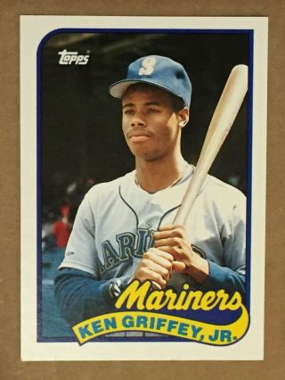 1989 Topps Trade Baseball Card Ken Griffey Jr -