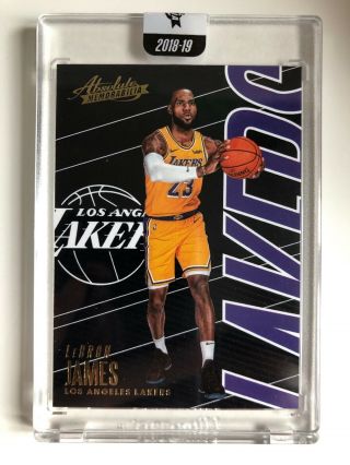 18 - 19 Absolute Uncirculated 23 Lebron James Card