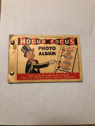 1948 Topps Magic Photo Hocus Pocus Album Baseball Football Etc