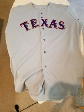 Todd Van Poppel Texas Rangers Authentic MLB Game Worn Road Jersey (2002) 2