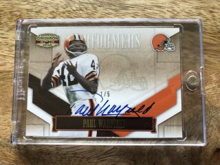 2016 Classics Buyback Paul Warfield On Card Auto 1/5 Browns.  Short Print