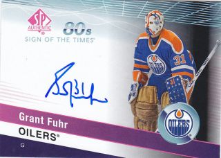 2018/19 Ud Sp Authentic Sign Of The Times 80s Auto Fuhr