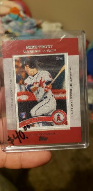2013 Topps Baseball Mike Trout Patch Card