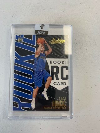 Luka Doncic Uncirculated Encased Rookie 2018 - 19 Panini Absolute Basketball
