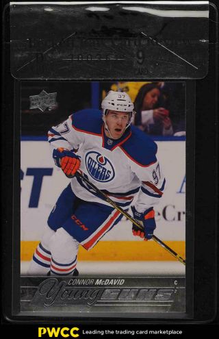 2015 Upper Deck Young Guns Connor Mcdavid Rookie Rc 201 Bgs Raw Review 9 (pwcc)