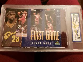 2003 - 04 Ud Collectibles Lebron James Rookie Debut 10/29/03 972/2322 Graded " 10 "