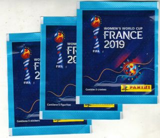 Chile Version 2019 Panini Fifa Women`s World Cup France Soccer Pack X3