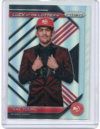 Trae Young 2018 - 19 Prizm Luck Of The Lottery Rc Silver