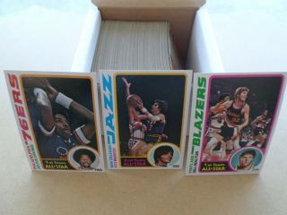 1978 - 79 Topps Nba Basketball 132 Card Complete Set Erving,  Walton,  Maravich