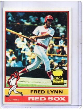 1976 Topps 50 Fred Lynn Boston Red Sox (rookie All - Star)