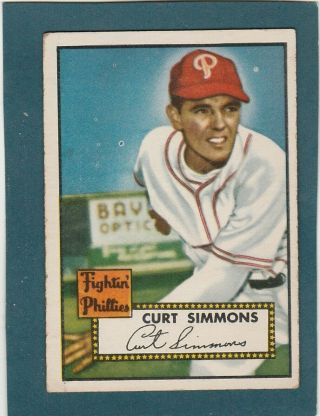 1952 Topps 203 Curt Simmons,  Phillies