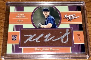 2019 Panini Leather And Lumber Kyle Wright Rc (36/99) Auto