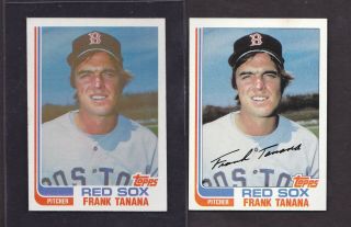 1982 Topps Pure True Blackless 792 Frank Tanana Red Sox Ultra Scarce C Sheet