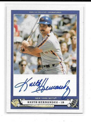 2004 Upper Deck Origins Keith Hernandez Auto On Card Autograph Mets