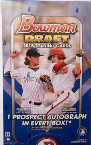 2015 Bowman Draft Picks & Prospects Factory Hobby Box 24 Packs