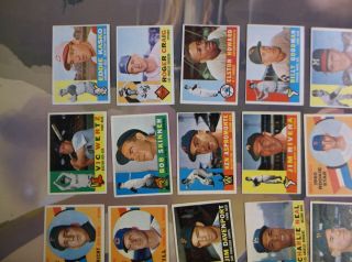 59 diff.  1960 Topps baseball cards EX - EX - MT numbers listed - no 200 ' s 2