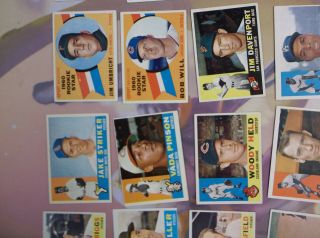 59 diff.  1960 Topps baseball cards EX - EX - MT numbers listed - no 200 ' s 5
