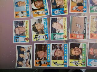 59 diff.  1960 Topps baseball cards EX - EX - MT numbers listed - no 200 ' s 8