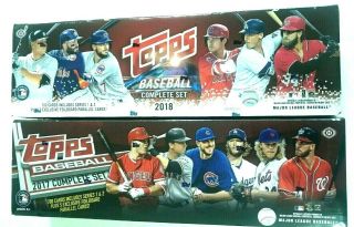 2018 & 2017 Topps Baseball Complete Factory Hobby Set Combo