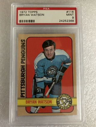 Bryan Watson 1972 Topps Psa 9 116 Penguins