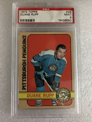 Duane Rupp 1972 Topps Psa 9 28 Penguins