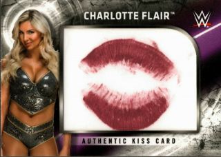 Charlotte Flair 2018 Topps Wwe Authentic Kiss Card 24/99 2019 Transcendent Vip