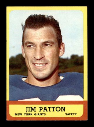 1963 Topps 58 Jim Patton Sp Exmt/exmt,  X1719852