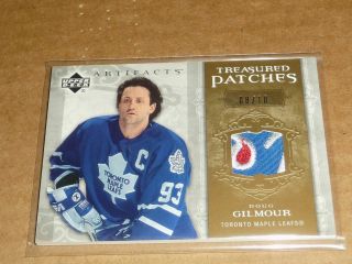 2006/07 Upper Deck Artifacts Doug Gilmour Jersey Patch Maple Leafs /10 H4307