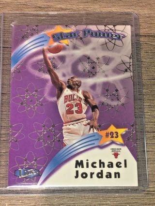 1997/98 Ultra Star Power Sp1 Michael Jordan Chicago Bulls Rare Insert Bgs Ready