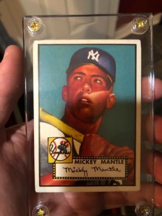 Topps 1952 Mickey Mantle York Yankees 311 Baseball Card