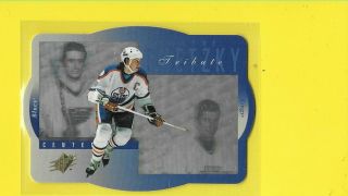 34994 Wayne Gretzky 1996/97 Spx Oilers Tribute Card Gt1 Bk$25 