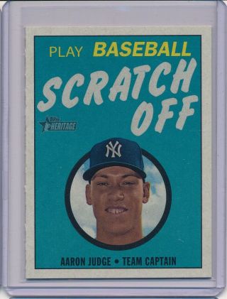 2019 Topps Heritage High Number Scratch Off Set