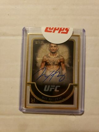 2018 Topps Ufc Museum Max Holloway Frame Auto 02/15