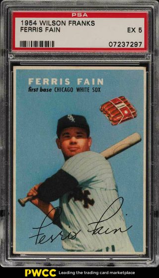 1954 Wilson Franks Ferris Fain Psa 5 Ex (pwcc)